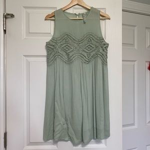 Green embellished Dress